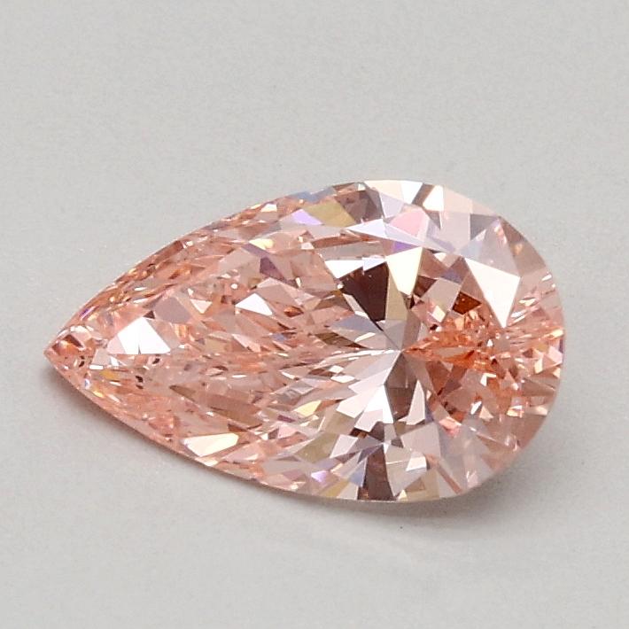 0.48 Ct. Fancy Intense Pink Pear Lab Grown Diamond