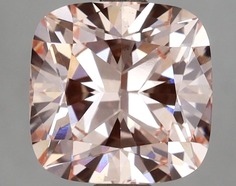 3.08 Ct. Fancy Intense  Pink Cushion Lab Grown Diamond