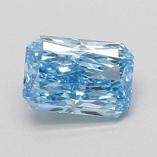 1.54 Ct. Fancy Vivid Blue Radiant Lab Grown Diamond