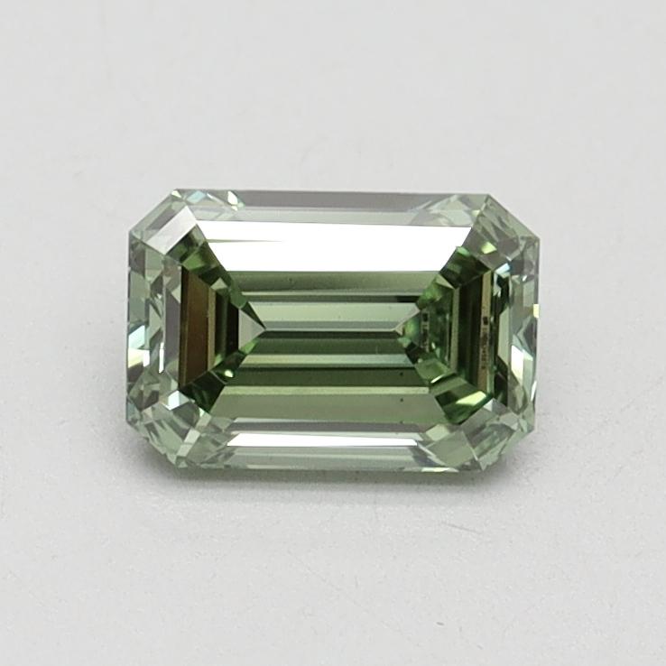 0.70 Ct. Fancy Vivid Green Emerald Lab Grown Diamond