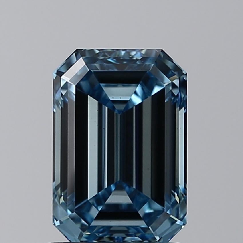 1.50 Ct. Fancy Intense Blue Emerald Lab Grown Diamond