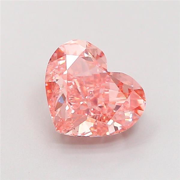 1.90 Ct. Fancy Intense Pink Heart Lab Grown Diamond