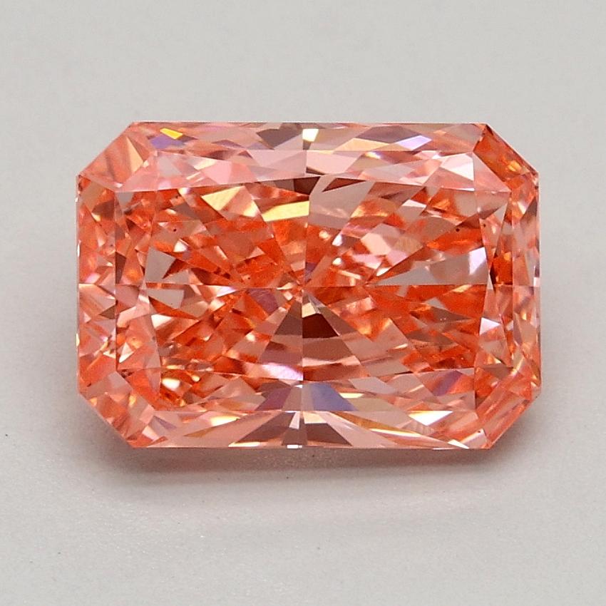 1.78 Ct. Fancy Vivid Pink Radiant Lab Grown Diamond