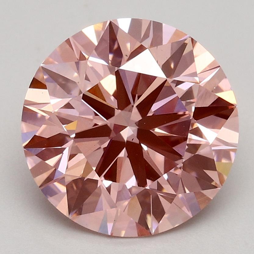 2.36 Ct. Fancy Intense Pink Round Lab Grown Diamond