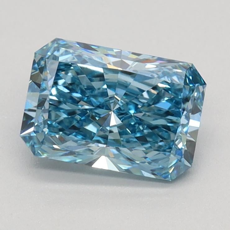1.02 Ct. Fancy Vivid Blue Radiant Lab Grown Diamond