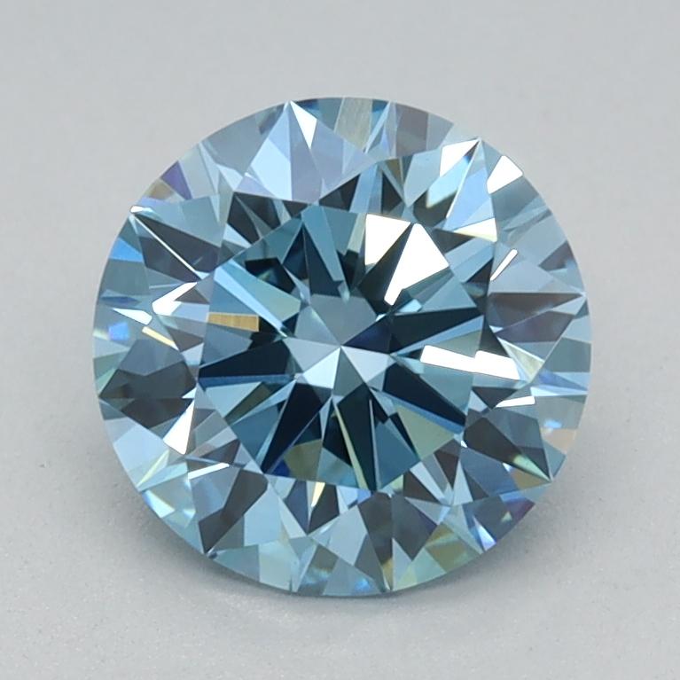 1.10 Ct. Fancy Vivid Blue Round Lab Grown Diamond