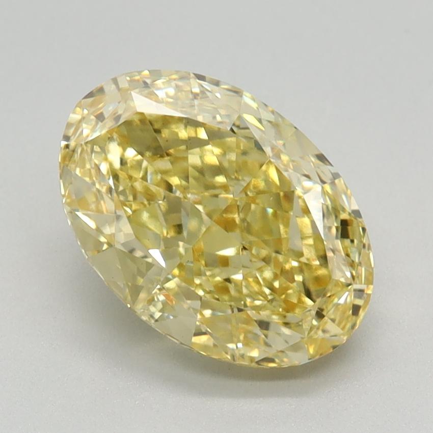 2.15 Ct. Fancy Vivid Yellow Oval Lab Grown Diamond