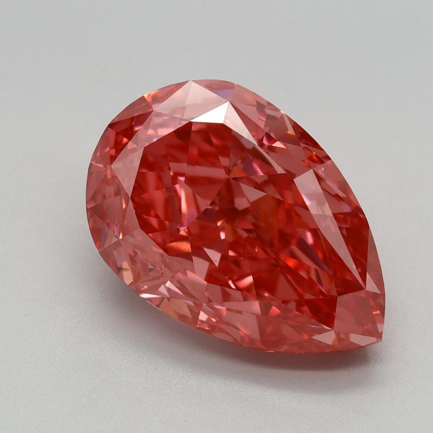 3.34 Ct. Fancy Vivid Pink Pear Lab Grown Diamond