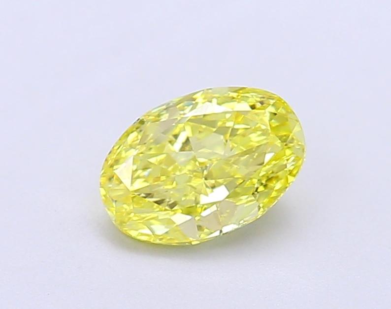 1.00 Ct. Fancy Vivid Yellow Oval Lab Grown Diamond