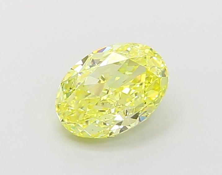1.08 Ct. Fancy Intense Yellow Oval Lab Grown Diamond