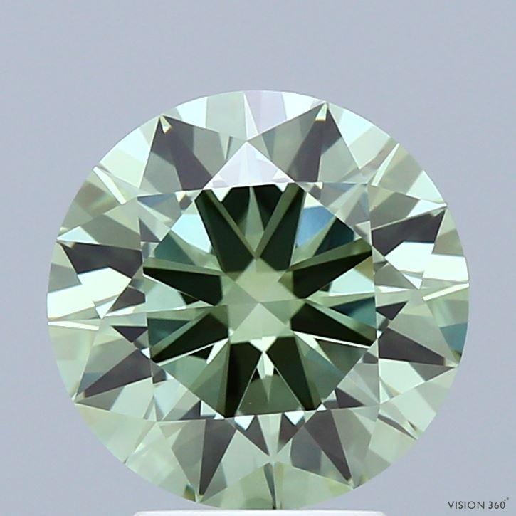 2.78 Ct. Fancy Vivid Green Round Lab Grown Diamond