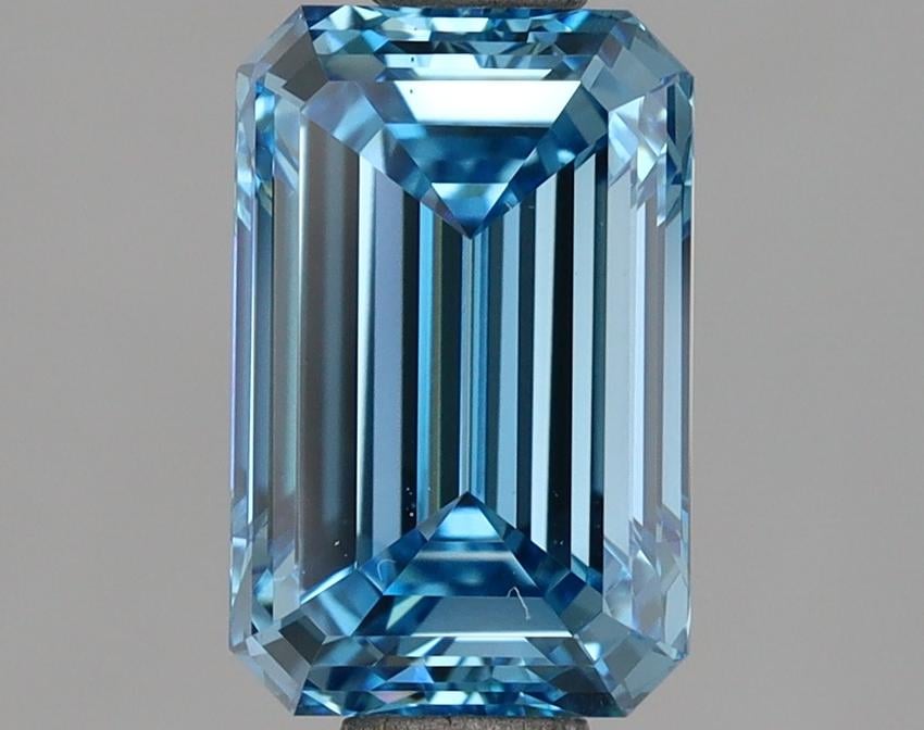 2.02 Ct. Fancy Vivid  Blue Emerald Lab Grown Diamond