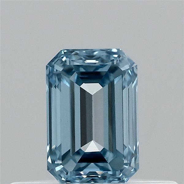 0.35 Ct. Fancy Vivid Blue Emerald Lab Grown Diamond