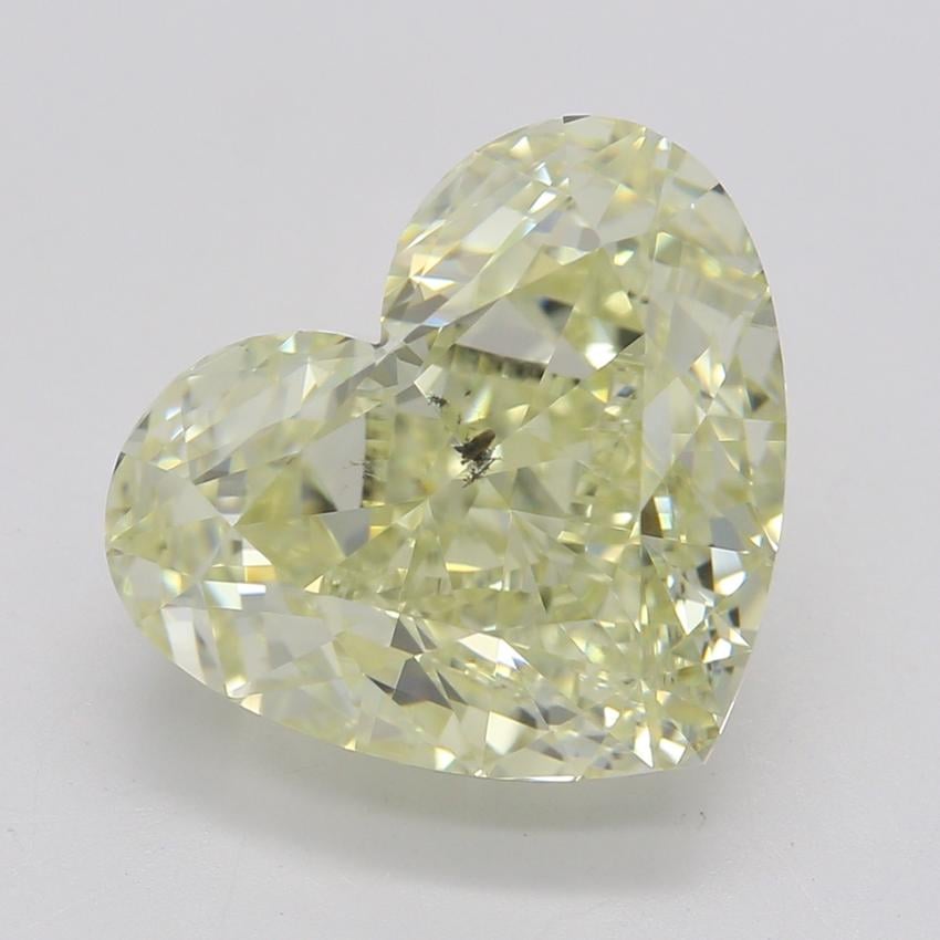 4.02 Ct. Fancy Light Yellow Heart Diamond