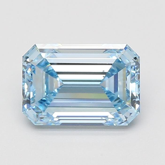 2.05 Ct. Fancy Vivid Blue Emerald Lab Grown Diamond