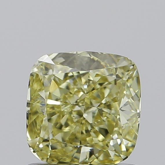 0.81 Ct. Fancy Intense Yellow Cushion Lab Grown Diamond