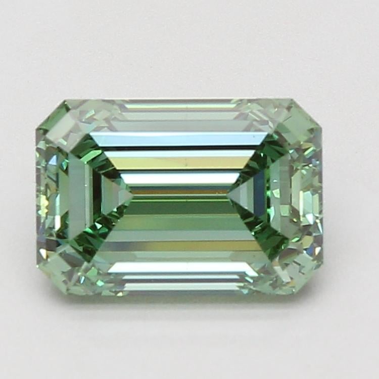 3.04 Ct. Fancy Vivid Green Emerald Lab Grown Diamond
