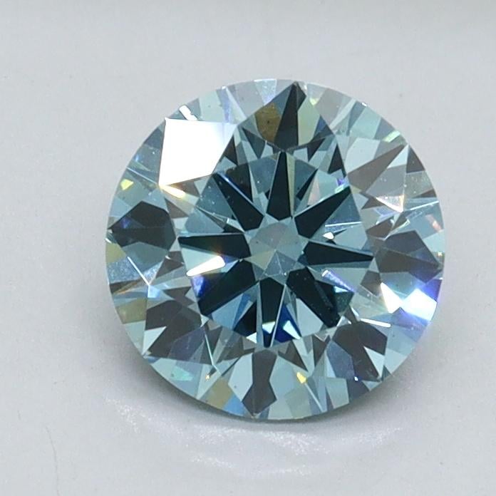 1.03 Ct. Fancy Vivid Blue Round Lab Grown Diamond