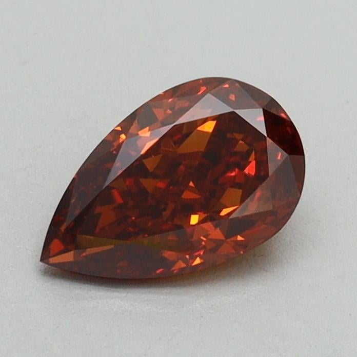 0.71 Ct. Fancy Orange Pear Lab Grown Diamond