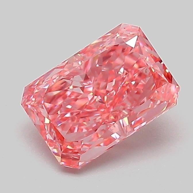 1.08 Ct. Fancy Vivid Pink Radiant Lab Grown Diamond