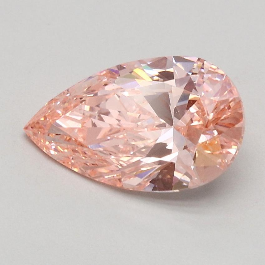 1.00 Ct. Fancy Intense Pink Pear Lab Grown Diamond