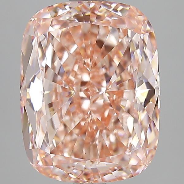 4.01 Ct. Fancy Vivid Pink Cushion Lab Grown Diamond