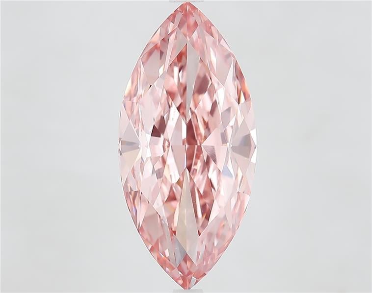 6.03 Ct. Fancy Vivid  Pink Marquise Lab Grown Diamond
