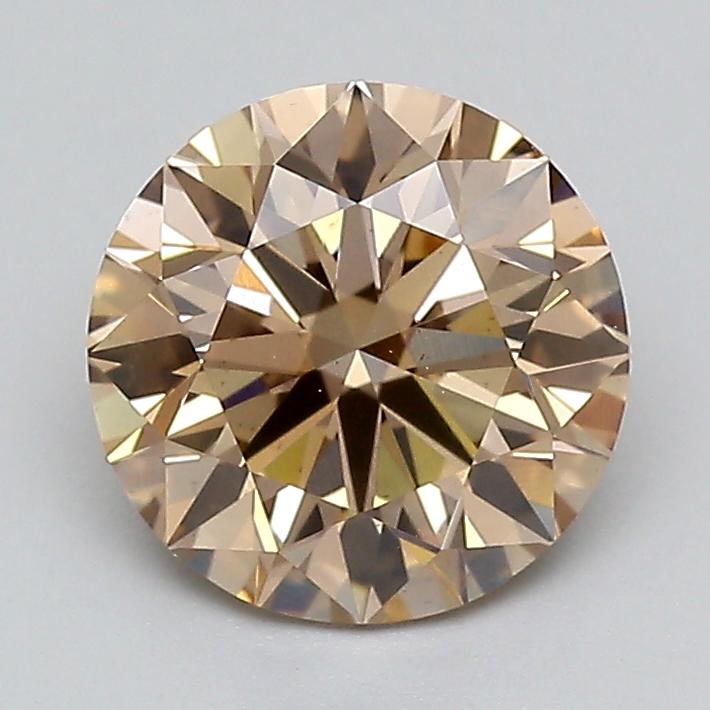 1.55 Ct. Fancy Light  Brown Round Lab Grown Diamond