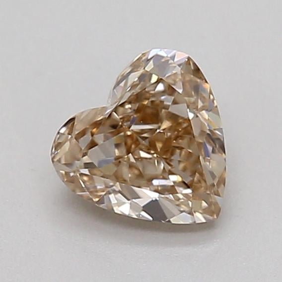 0.30 Ct. Light  Brown Heart Lab Grown Diamond
