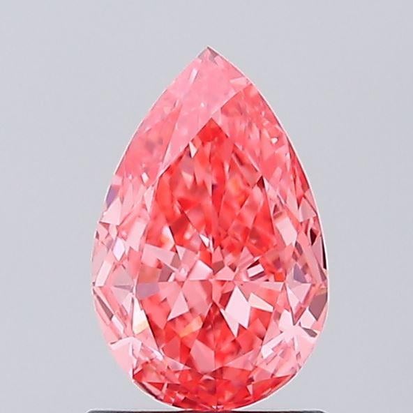 1.07 Ct. Fancy Vivid Pink Pear Lab Grown Diamond