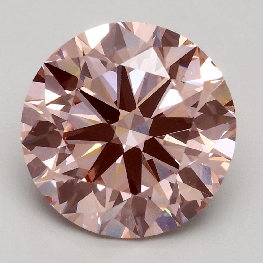3.01 Ct. Fancy Pink Round Lab Grown Diamond