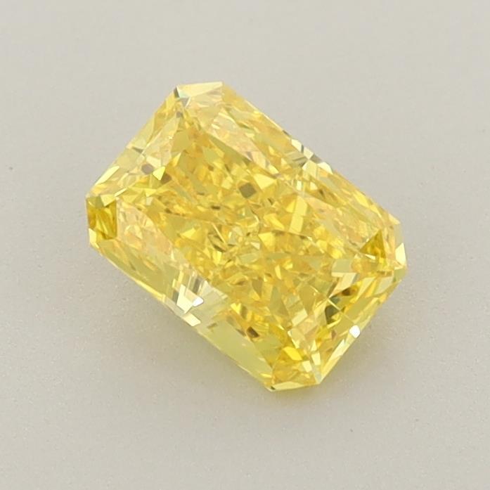 0.74 Ct. Fancy Vivid Yellow Radiant Lab Grown Diamond