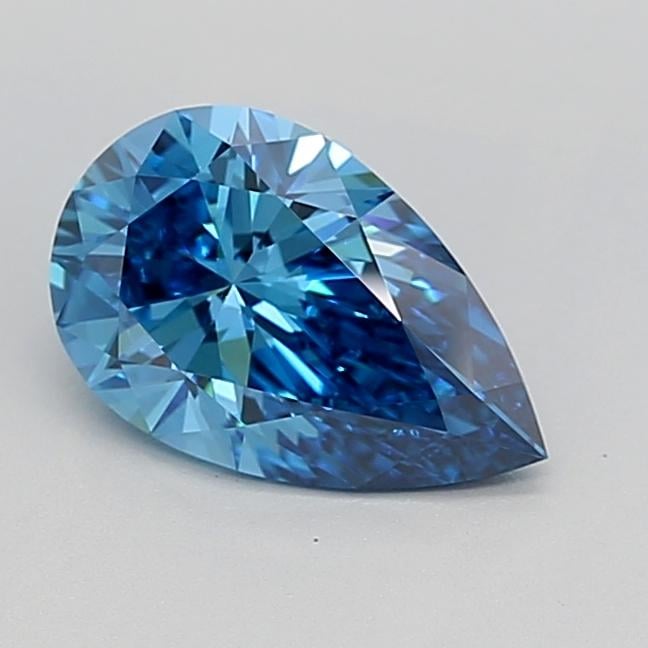 1.50 Ct. Fancy Vivid Blue Pear Lab Grown Diamond