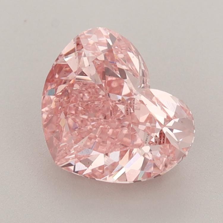 1.68 Ct. Fancy Vivid  Pink Heart Lab Grown Diamond