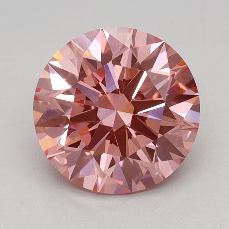 1.08 Ct. Fancy Vivid Pink Round Lab Grown Diamond