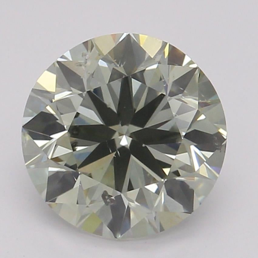 1.00 Ct. Fancy Gray-Greenish Yellow Round Diamond