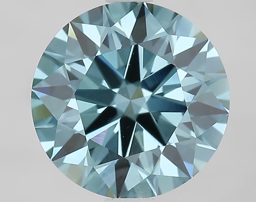 2.24 Ct. Fancy Vivid Blue Round Lab Grown Diamond