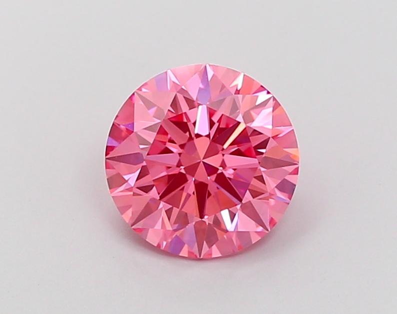 1.62 Ct. Fancy Vivid Pink Round Lab Grown Diamond