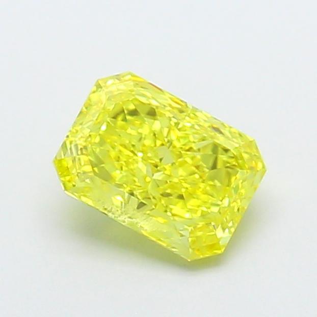 1.59 Ct. Fancy Vivid  Yellow Radiant Lab Grown Diamond