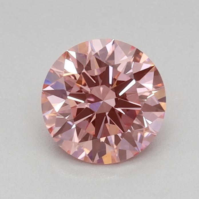 0.51 Ct. Fancy Vivid Pink Round Lab Grown Diamond