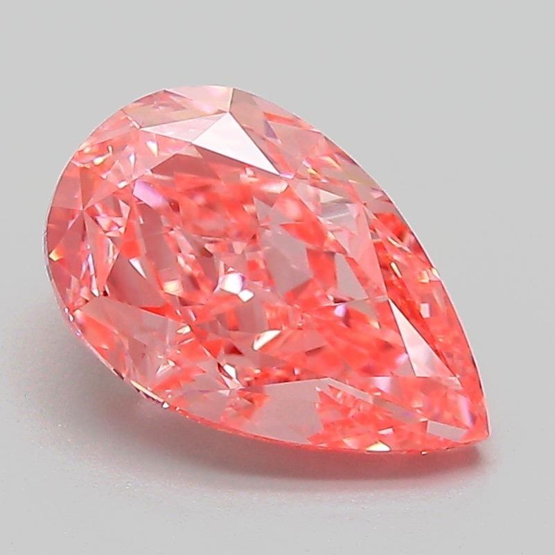 2.09 Ct. Fancy Vivid Pink Pear Lab Grown Diamond