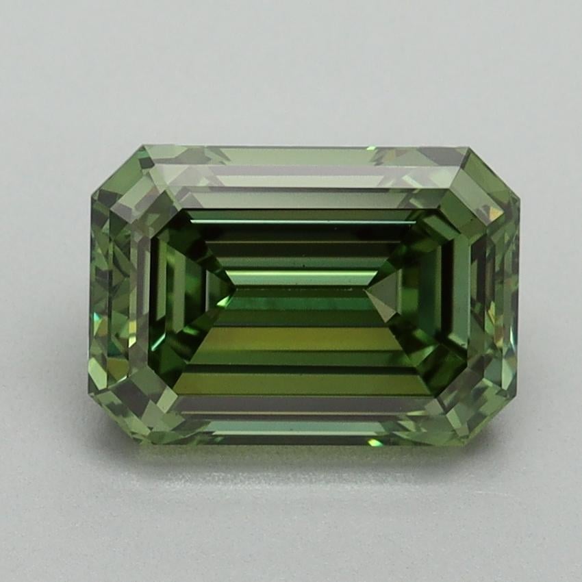 2.06 Ct. Fancy Vivid Green Emerald Lab Grown Diamond