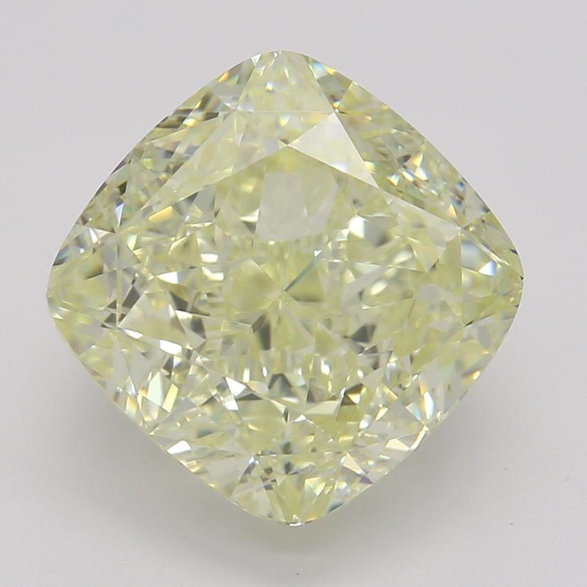 3.01 Ct. Fancy Light Yellow Cushion Diamond
