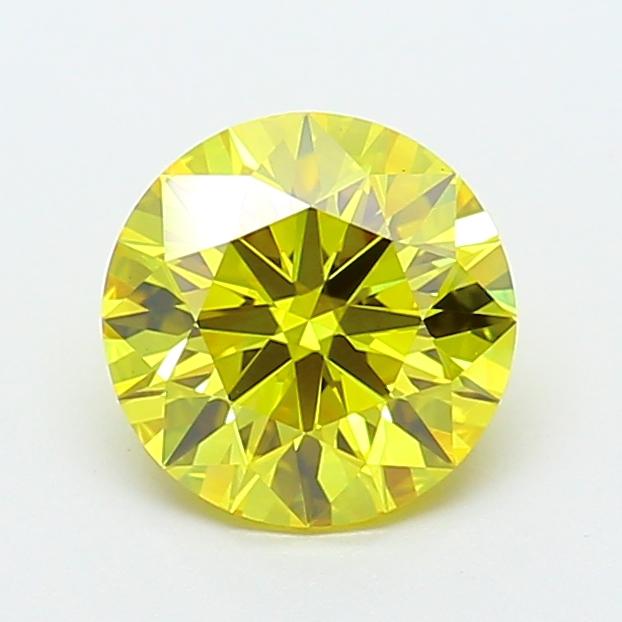 1.99 Ct. Fancy Vivid  Yellow Round Lab Grown Diamond