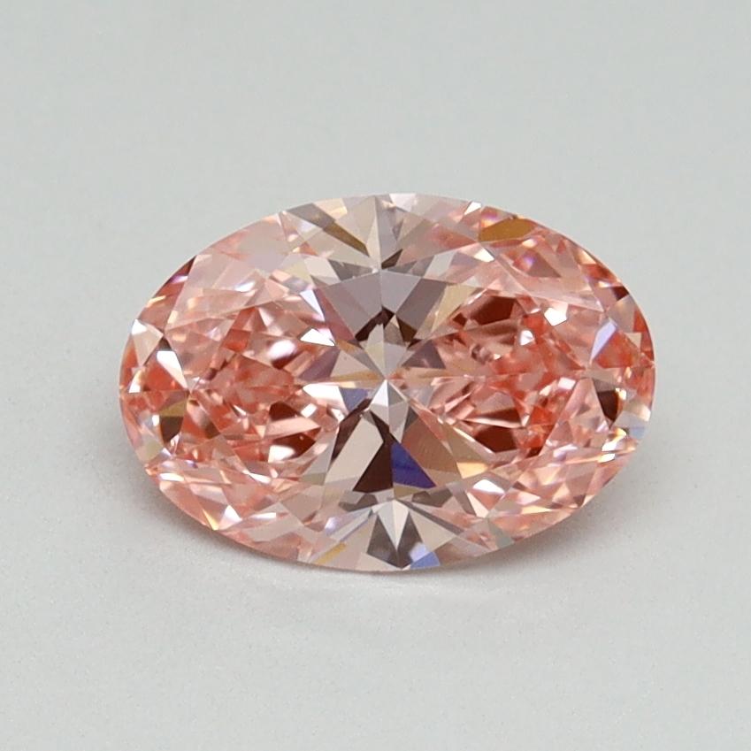 1.00 Ct. Fancy Vivid Pink Oval Lab Grown Diamond