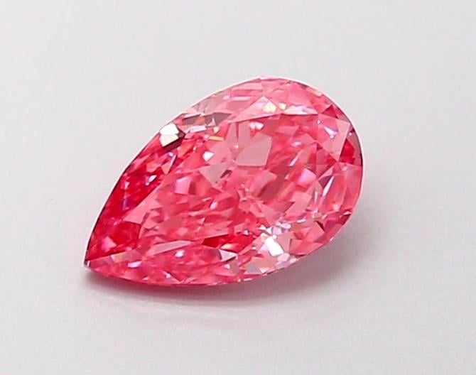 0.45 Ct. Fancy Vivid Pink Pear Lab Grown Diamond