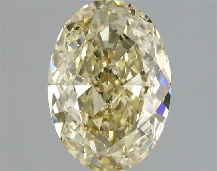 2.02 Ct. Fancy  Yellow Oval Lab Grown Diamond