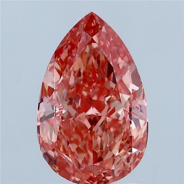 3.02 Ct. Fancy Vivid Pink Pear Lab Grown Diamond