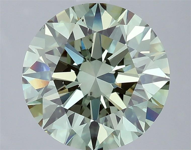 3.01 Ct. Fancy Vivid Green Round Lab Grown Diamond