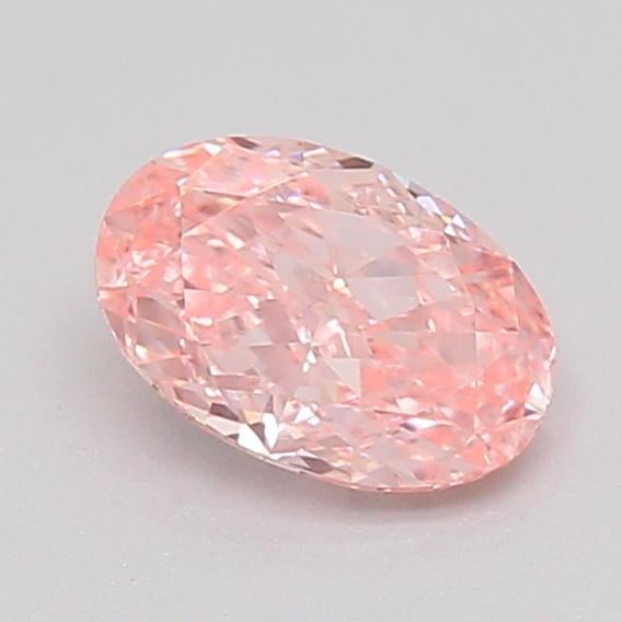 0.32 Ct. Fancy Vivid  Pink Oval Lab Grown Diamond